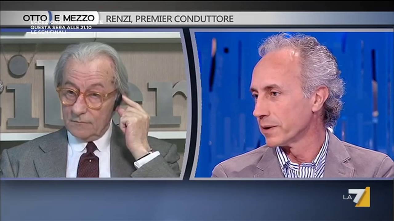 Travaglio: l'Editore di Libero ha fatto un grande favore a Renzi dando la direzione a Feltri