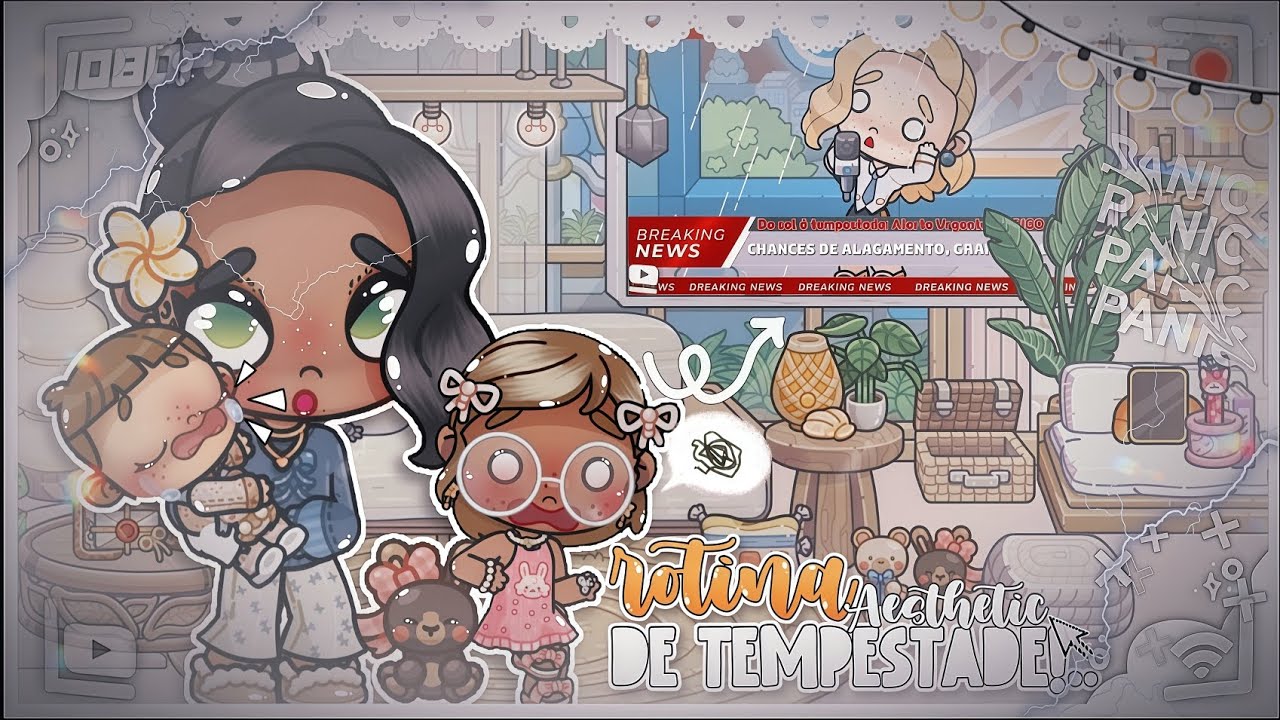 *AESTHETIC* ENFRENTAMOS UMA TEMPESTADE MUITO FORTE!!⛈️😭|| *VOICED🎙️* || AVATAR WORLD 