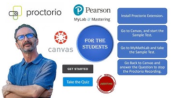Proctorio using Canvas and MyLab for Students in FULL DETAIL.