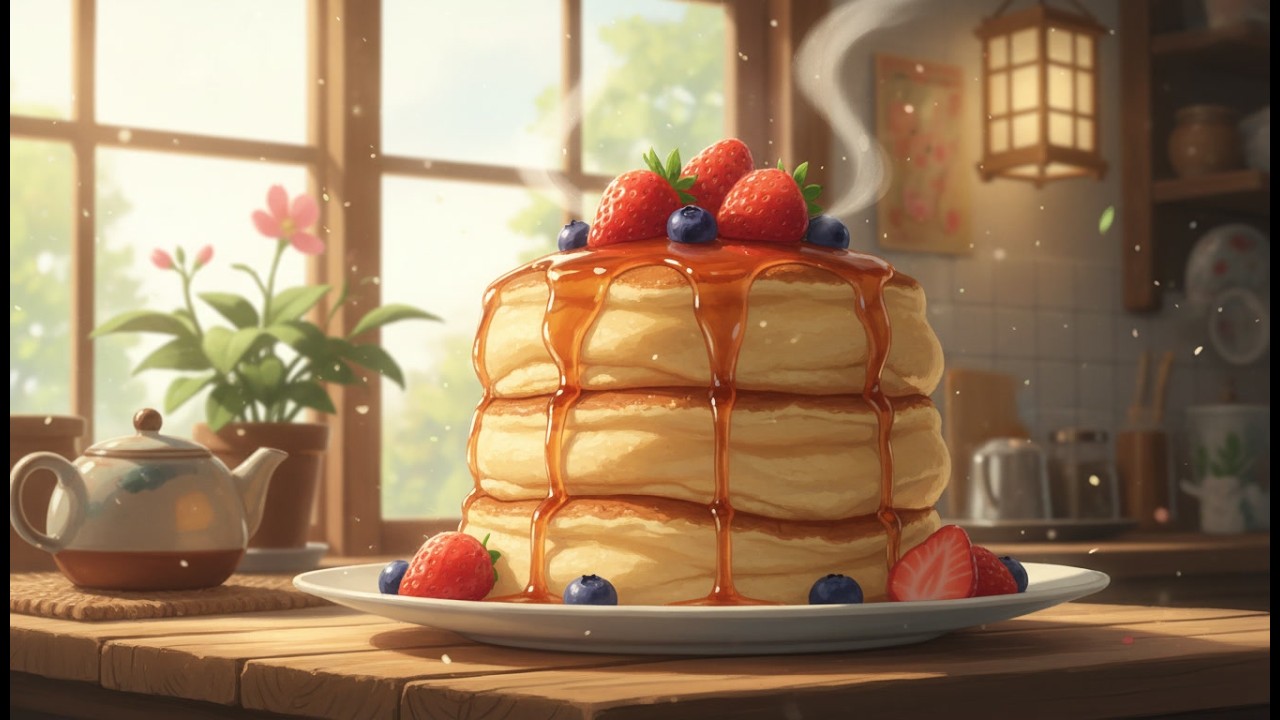 Making Fluffy Pancakes 🥞 | Sunny Farmhouse Morning ASMR