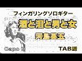 酒と泪と男と女  /  河島英五 / ソロギターアレンジ　/  歌詞付き /