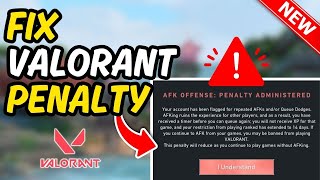 Fix VALORANT penalties | How NOT to bypass Valorant Game