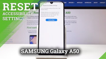 How to Reset Accessibility Settings in SAMSUNG Galaxy A50 - Restore Availability Configuration