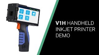 V1H Handheld Inkjet Printer Demo