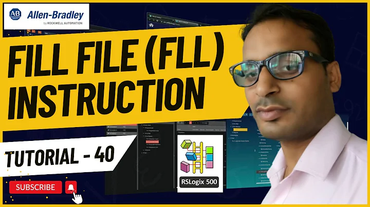Allen Bradley PLC Training 40 - Fill File (FLL) Instruction in Allen Bradley RSLogix500