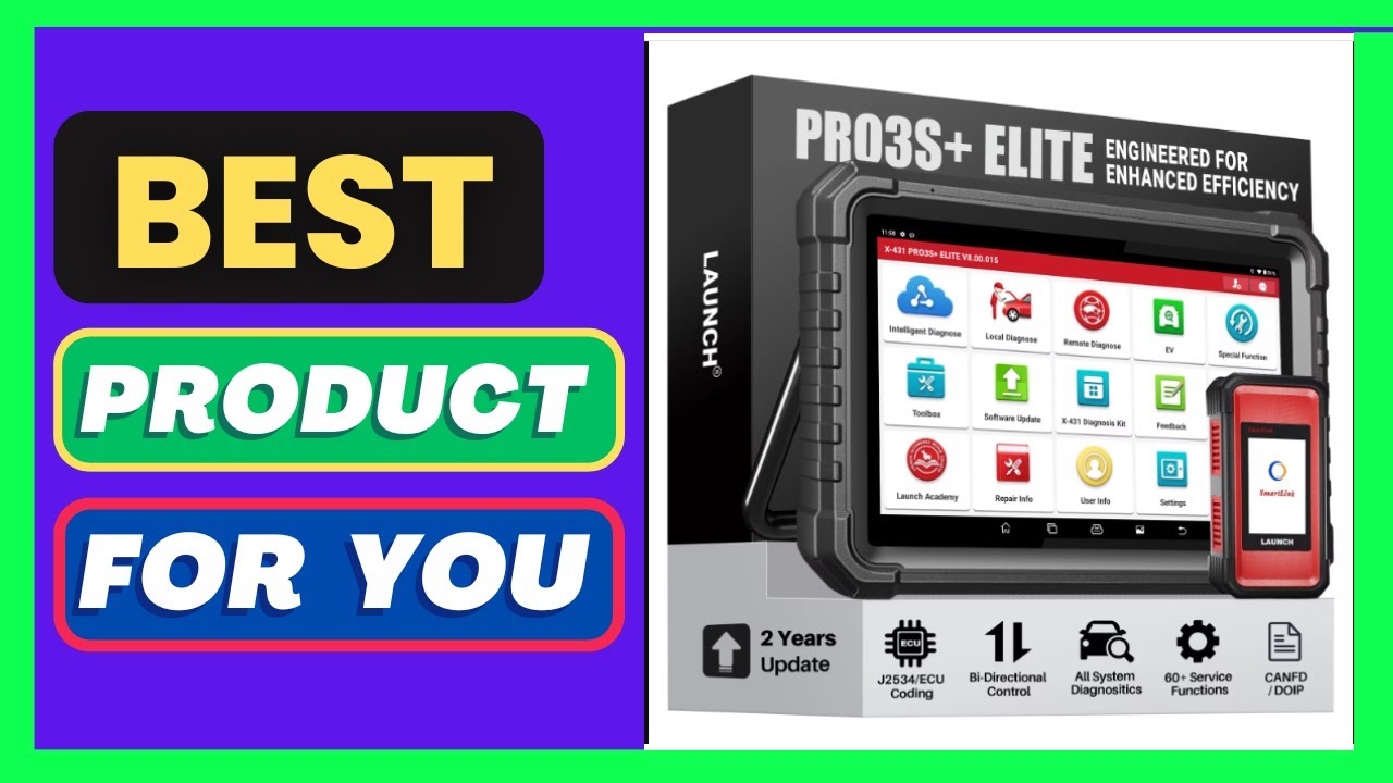 LAUNCH X431 PRO3S+ ELITE Bidirectional Scan Tool J2534