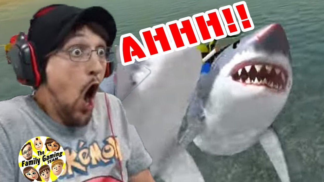 Megalodon Shark Scared Me In The Ocean The Amazing Frog Part 3 W Fgteev Duddy - attacked by a giant megalodon shark roblox shark attack