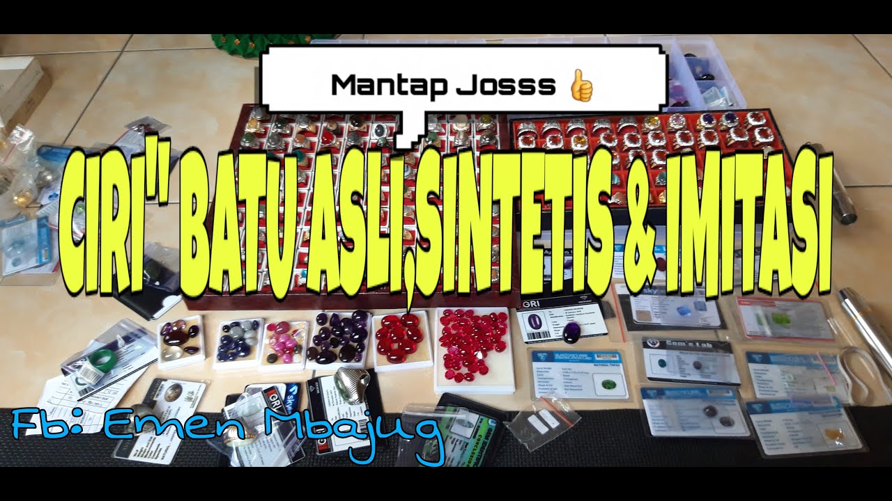 PERBEDAAN BATU ASLI(NATURAL) DENGAN BATU SINTETIS/IMITASI 