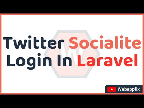 Login With Twitter With Socialite | How To Use Twitter Login In Laravel | Twitter Social Login