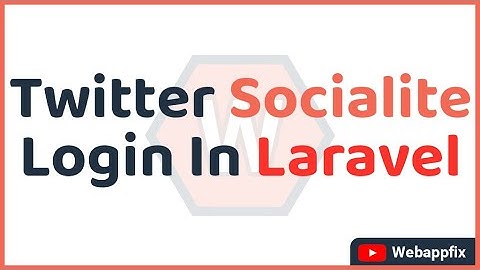 Login With Twitter With Socialite | How To Use Twitter Login In Laravel | Twitter Social Login