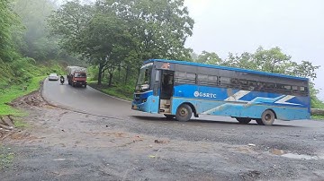 SURAT TO NASHIK || GSRTC ||AT SAPUTARA GHAT FULL TURNNIG| GSRTC|#gsrtcbus #msrtc