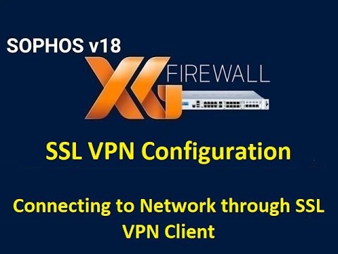 12  Configuration of SSL VPN in Sophos XG Firewall || Connecting Remotely through SSL VPN Client