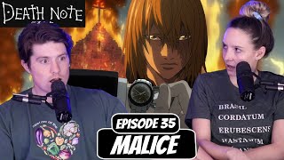 LIGHT’S FINAL KILL! | Death Note Couple Reaction | Ep 35, “Malice”