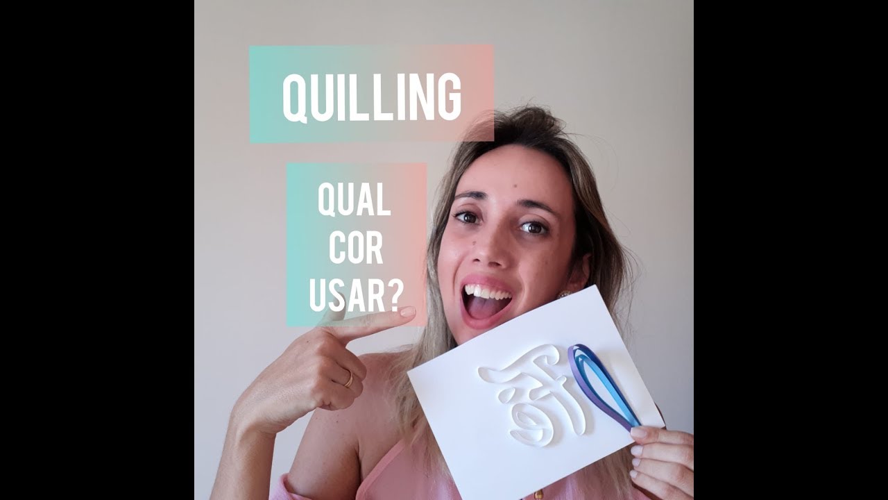 Passo a passo Quadro no Quilling - 3ª Parte: Qual cor usar? | Fabinarte