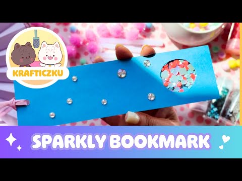 ✨ Sparkly Window Bookmark DIY | Easy Kawaii Craft with Cloudy & Stormy! 📖💖
