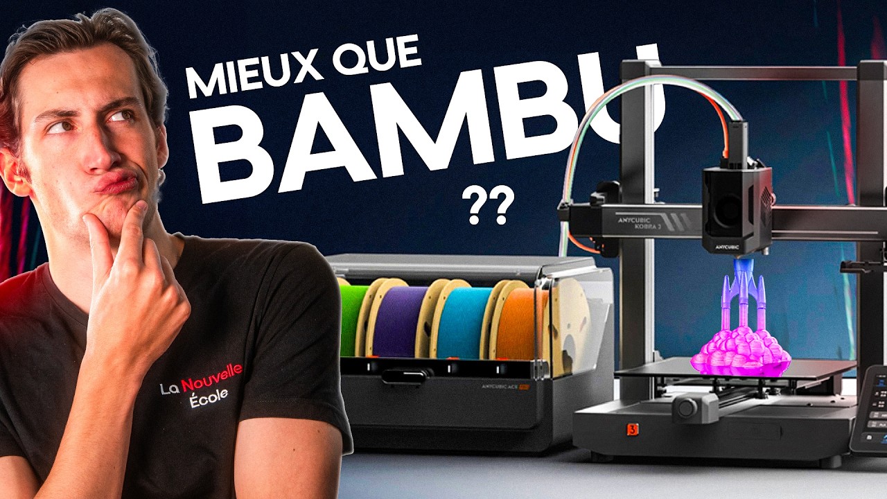 Imprimante 3D multi couleurs à 450€ mon avis sur la Anycubic Kobra 3 — free download