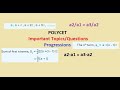 Polycet | Sample Questions and Important Topics | Progressions  #polycet2025 #maths