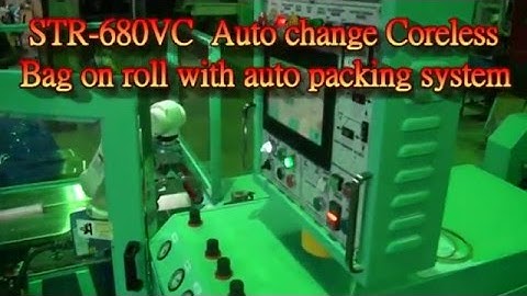 Acerpack- STR-680VC-ATP Rotary Die Cut System  garbage bag coreless on roll with Auto Packing System