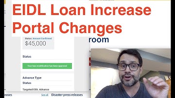 EIDL Loan Increase Portal Updates & RRF Email Confirmation