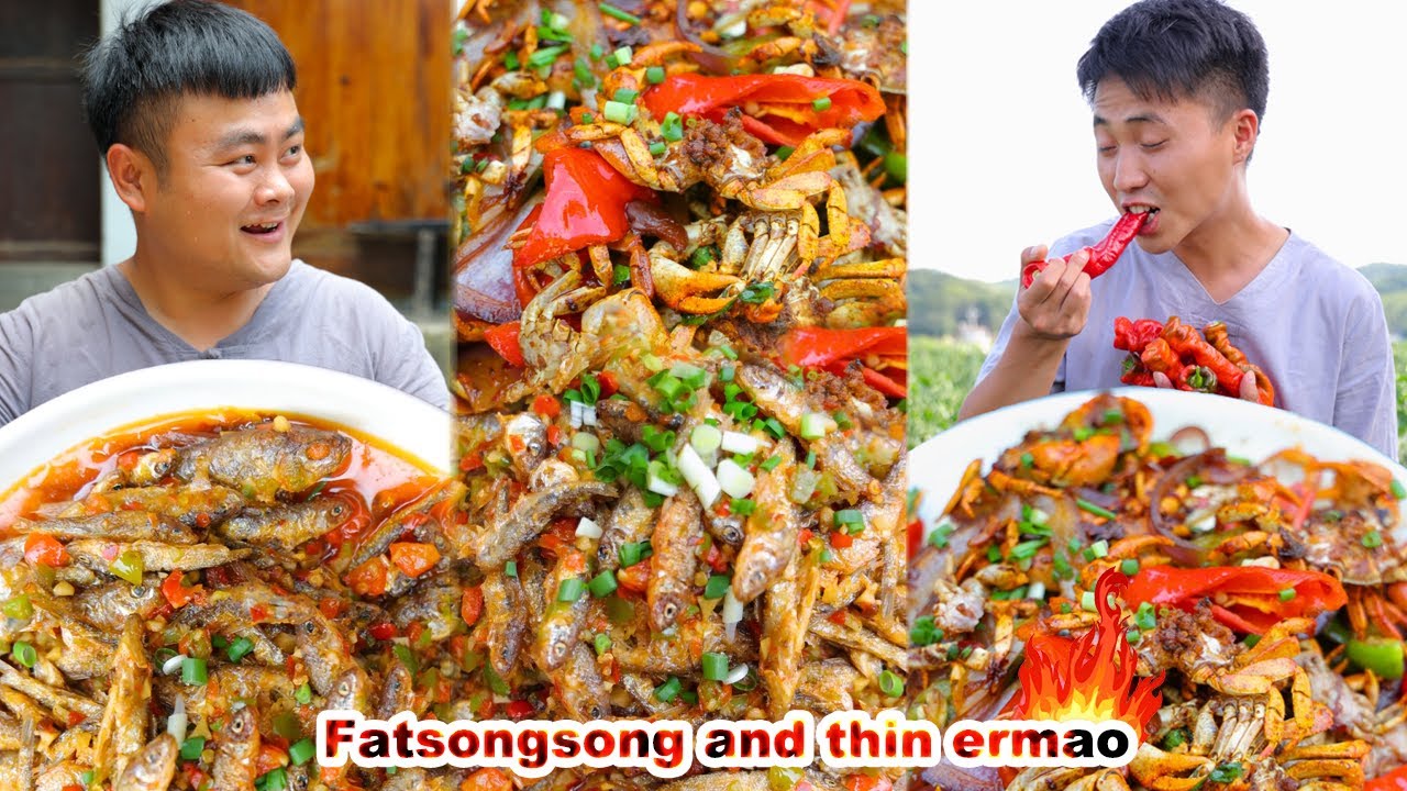 All kinds of country food made by Songsong and Ermao are so delicious they are really greedy
