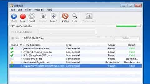 eMail Verifier Demo Unlimited Email Verification Tool