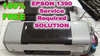 Epson 1390 Service Required Error Red Light Blinking Video