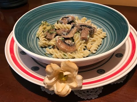 Fusilli zucchine e funghi