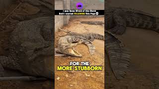 I was never Afraid of this World Until I Started FOLLOWING this Page💀 #shortsfeed#cliporax#crocodile