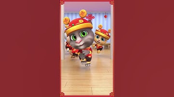 Thumbnail of Lunar New Year Dance 💃👯🏮 Talking Tom #Shorts