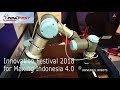 Universal Robots diuji Menteri Perindustrian pada Pameran INNOFEST 2018