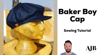 AJB Patterns - Baker boy cap sewing tutorial