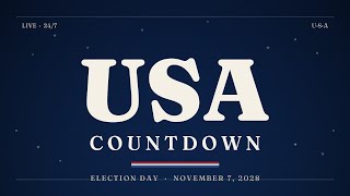 🇺🇸 USA Countdown · Presidential Election 2028 · 24/7 Live