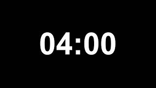 4 Minute Countdown Timer ⏳ (NO ADS, No Copyright)