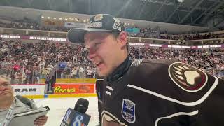 Famous Matt Strome speaks after scoring the Calder Cup-winning overtime goal for the Hershey Bears Net Worth