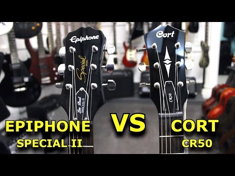 EPIPHONE SPECIAL II  VS  CORT CR50  -  Guitar Battle #3