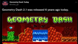 Geometry Dash 2.1 was released 6 years ago today...