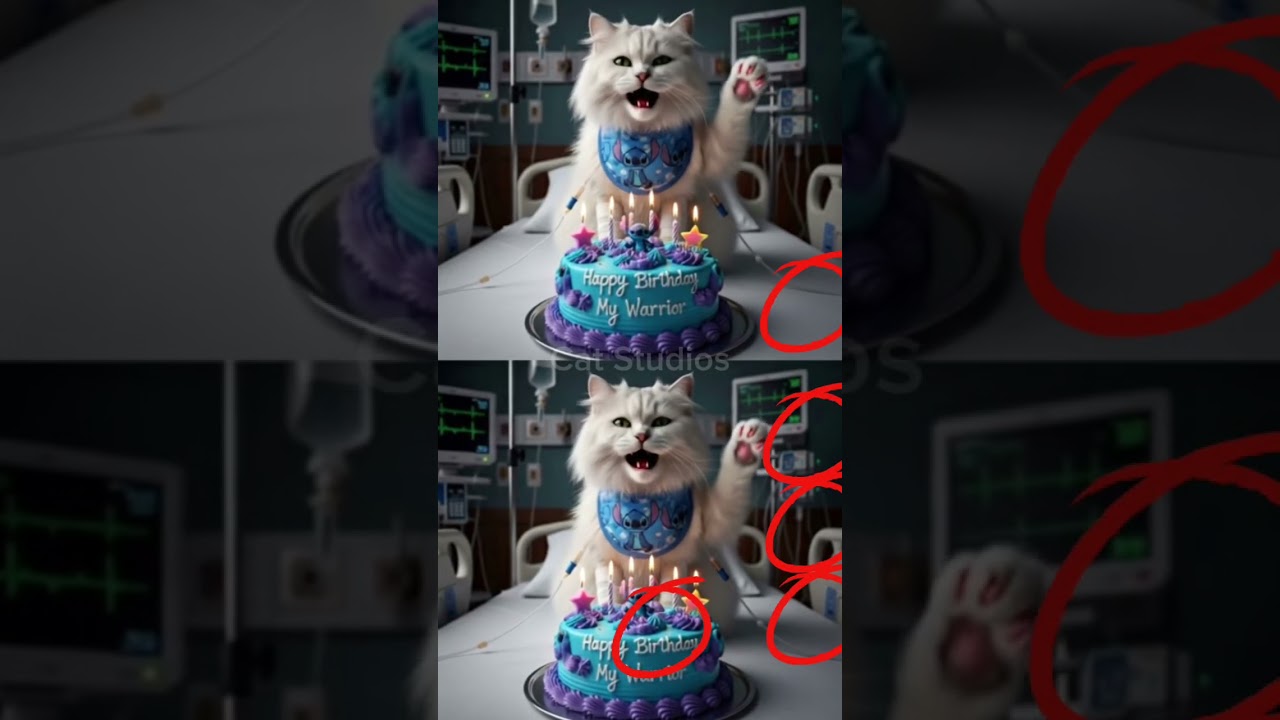 #happybirthday #funny #kitten #animalintelligence #kucing #cute #cat #cake #aicats #shorts #short #o
