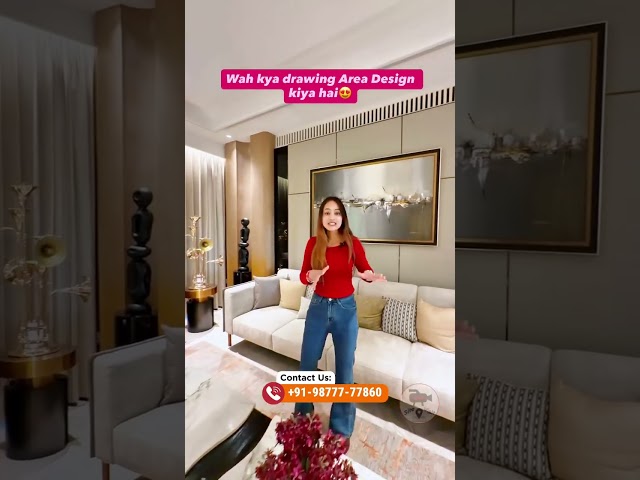 Wah kya drawing Area Design kiya hai😍 | #interiordesign #luxurylifestyle #viralvideos #homesweethome