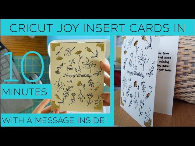 How to make DIY Cards with Cricut Joy Under 5 Minutes - Modern