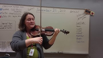 D Major in 3rd violins