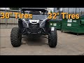 CAN AM X3 30" TIRES STOCK VS 32" MOHAVE RAGE TIRES