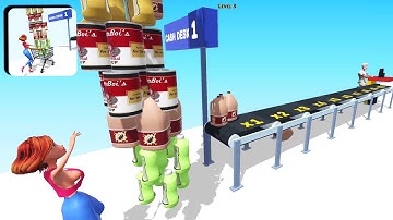 Supermarket Rush Gameplay Walkthrough All Level Mobile Relaxing Video Android,iOS Alltrailer SRG01WH