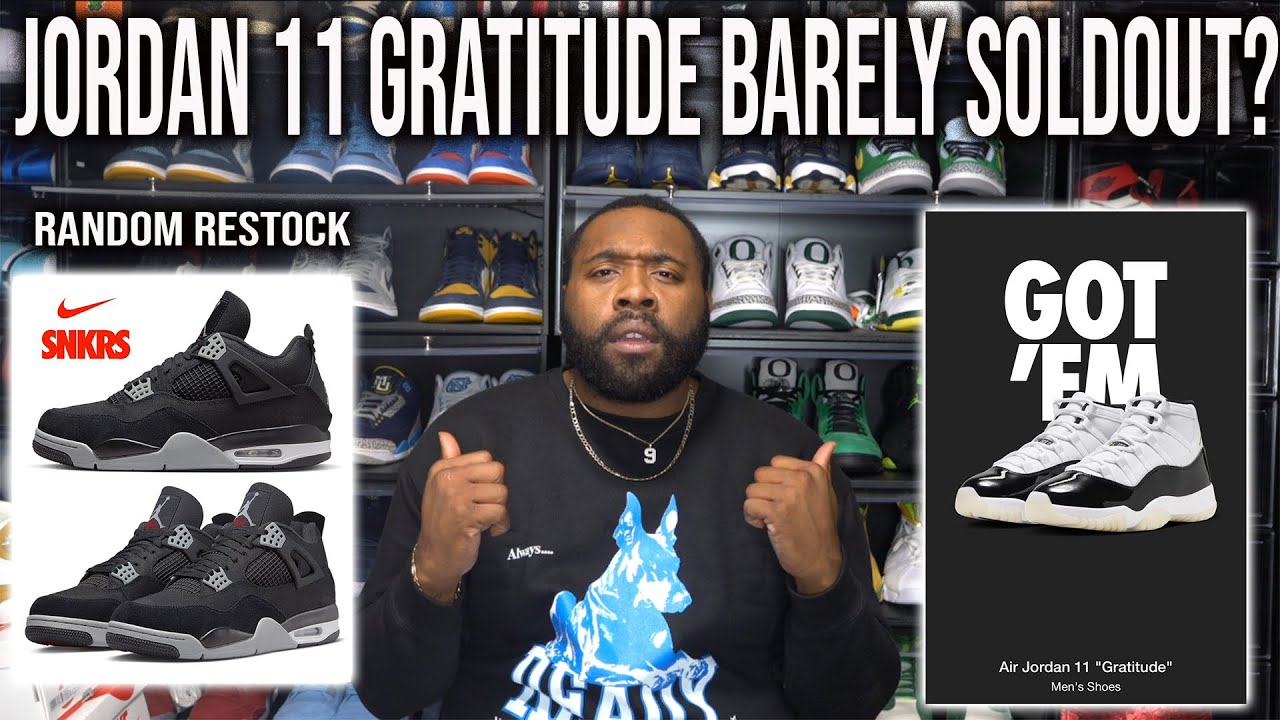 JORDAN 11 DMP/GRATITUDE SHOCKDROP Took an Hour to Sell Out! Small ...