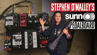 Stephen O'Malley's Sunn O))) Pedalboard