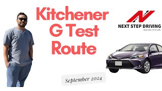 Kitchener G test route| drive test | updated with important tips