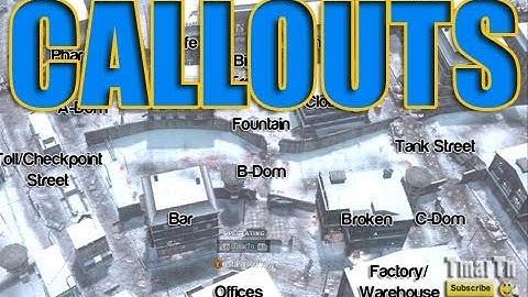 Black Ops: MLG Map Callouts / Walkthrough - Berlin Wall