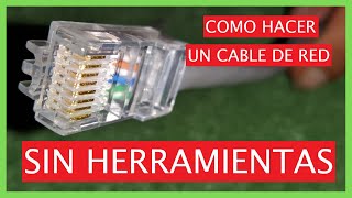 ✅ COMO crimpar RJ45 sin crimpadora ( EXPLICADO Y DETALLADO ) 2021