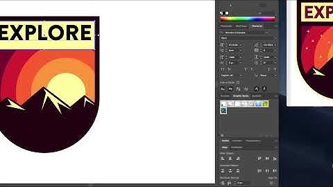 Retro Badge Logo Design Illustrator Tutorial (+ Photoshop Embroidery Effect!)
