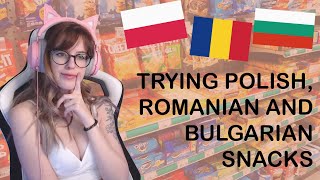 Trying POLISH, ROMANIAN AND BULGARIAN snacks with TWITCH CHAT