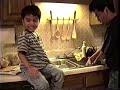 Jed &amp; Jarren watch dad clean fish 1995